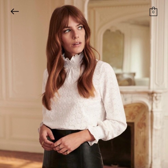 ISO Sezane Cathy Blouse - Picture 2 of 2